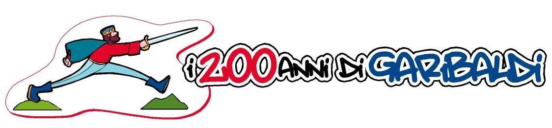 Il logo dei "200 anni di Garibaldi"